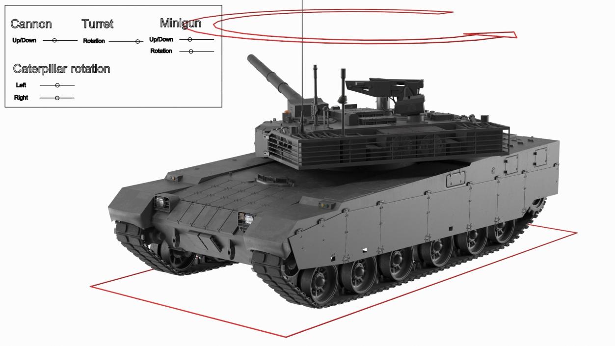 3D model Chinese Tank for City Battlefield Rigged