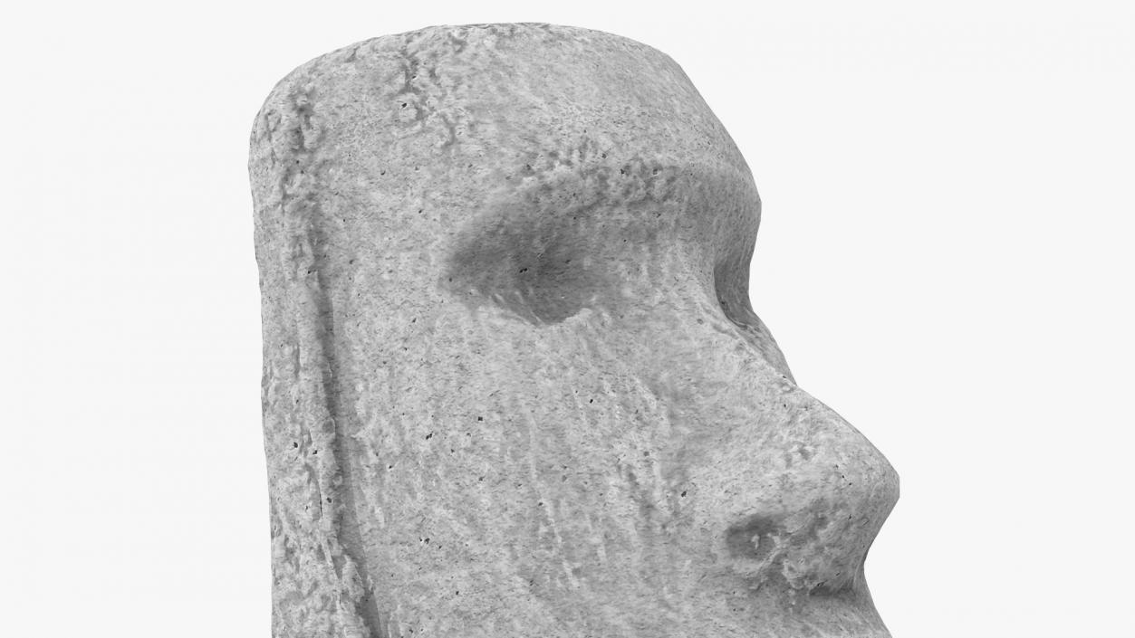 3D model Easter Island Rock Moai Statue