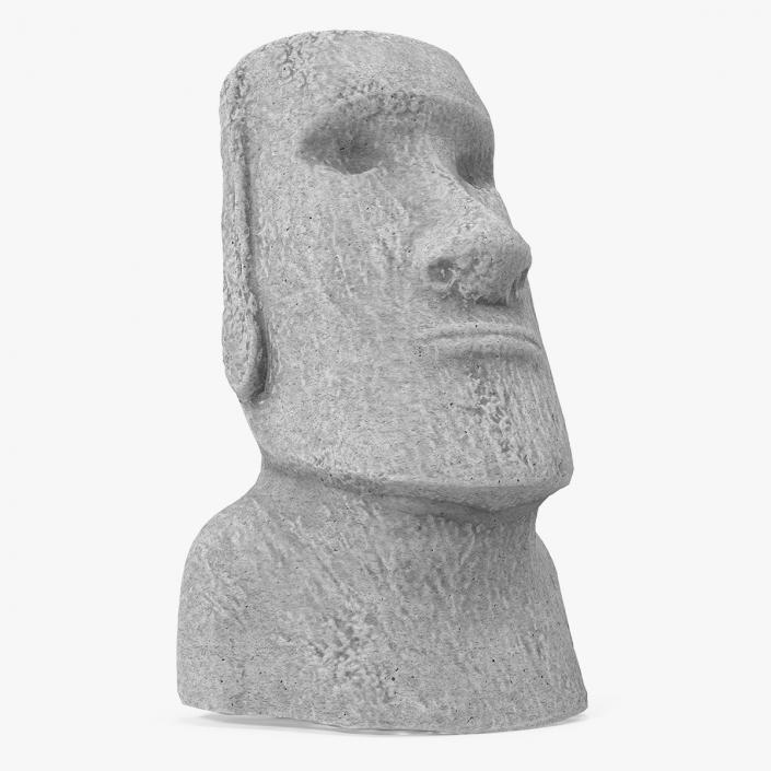 3D model Easter Island Rock Moai Statue