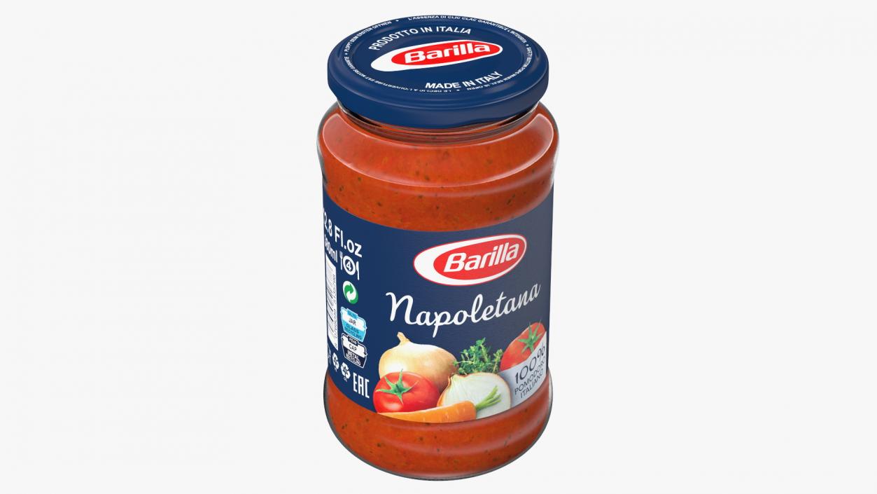 Barilla Napoletana Sauce 12oz 3D model