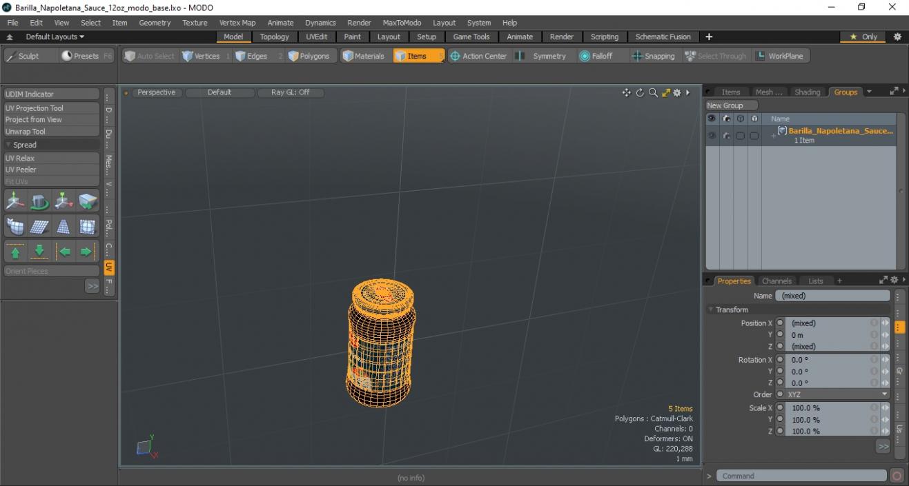 Barilla Napoletana Sauce 12oz 3D model