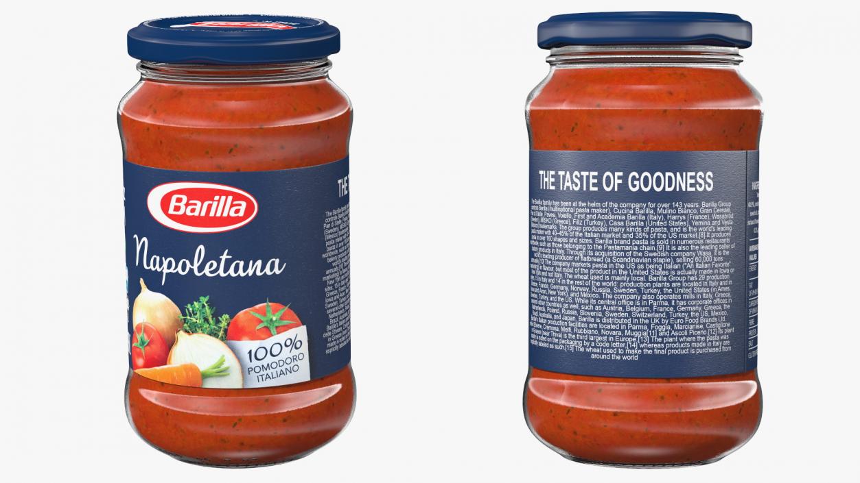 Barilla Napoletana Sauce 12oz 3D model