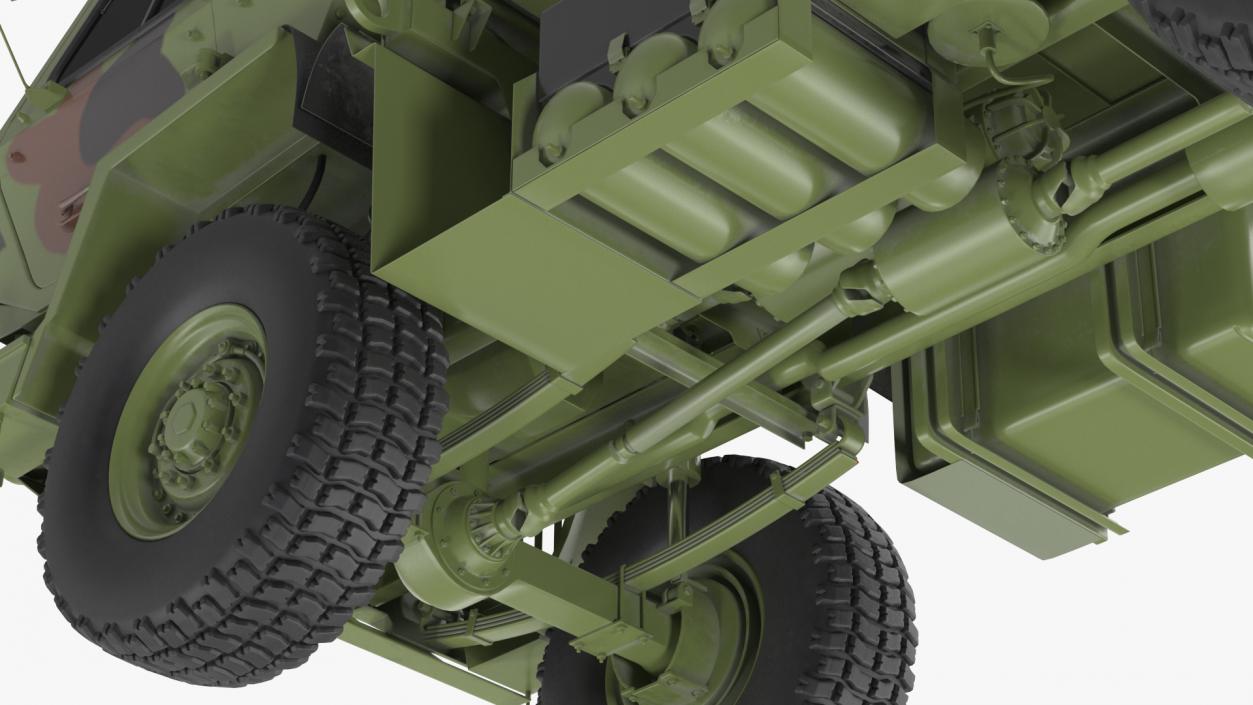 Oshkosh Camouflage Cargo Truck Exterior Only 3D model