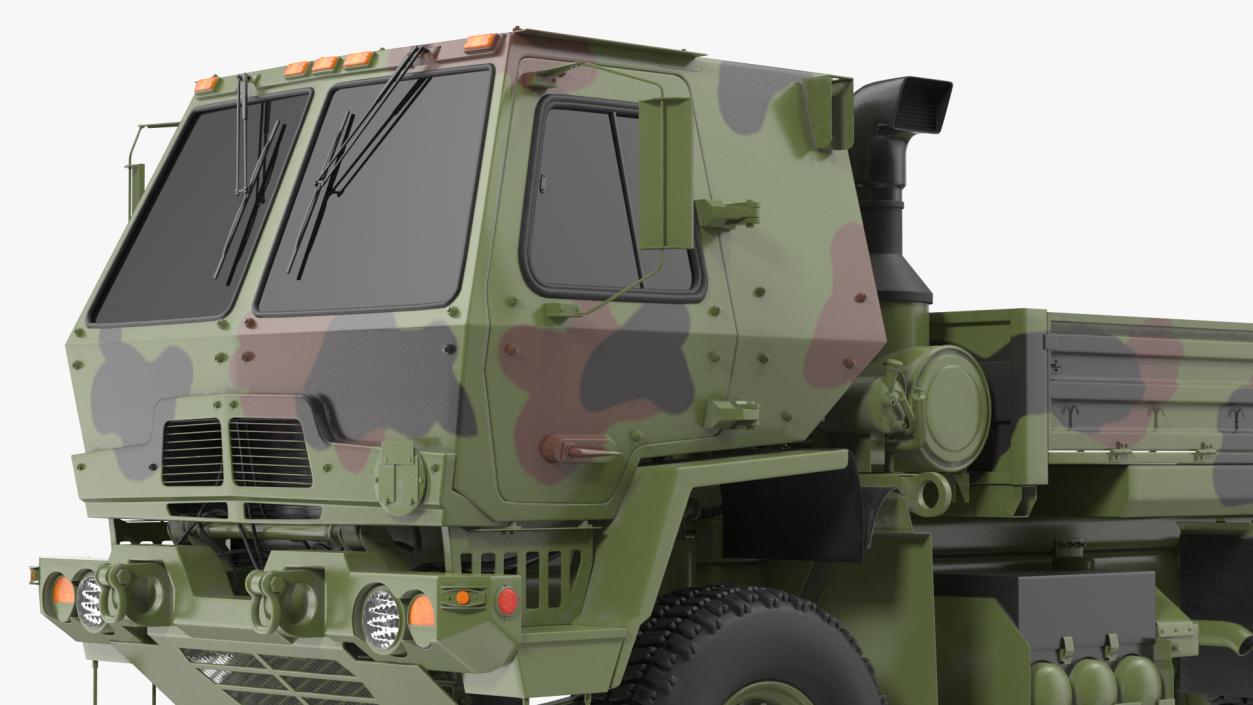 Oshkosh Camouflage Cargo Truck Exterior Only 3D model