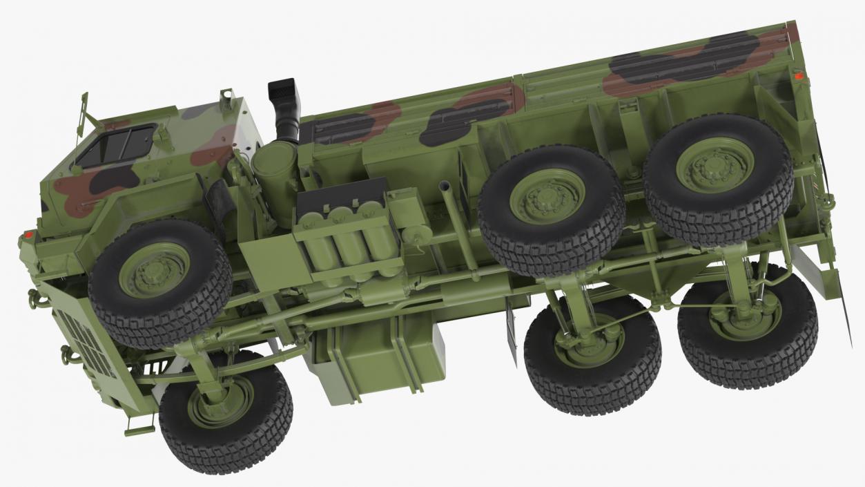 Oshkosh Camouflage Cargo Truck Exterior Only 3D model