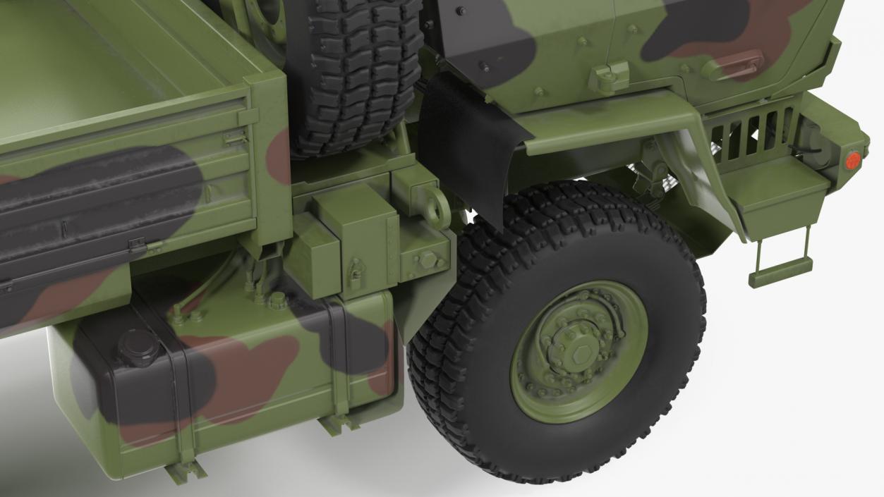 Oshkosh Camouflage Cargo Truck Exterior Only 3D model