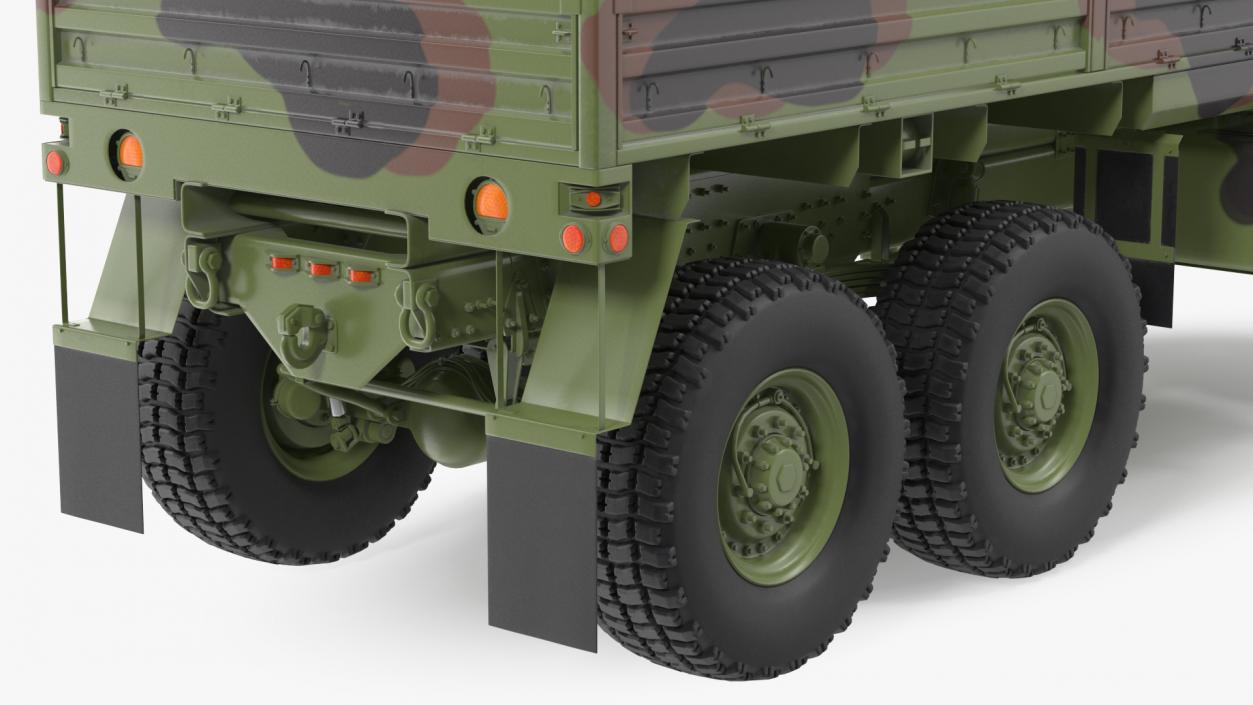 Oshkosh Camouflage Cargo Truck Exterior Only 3D model