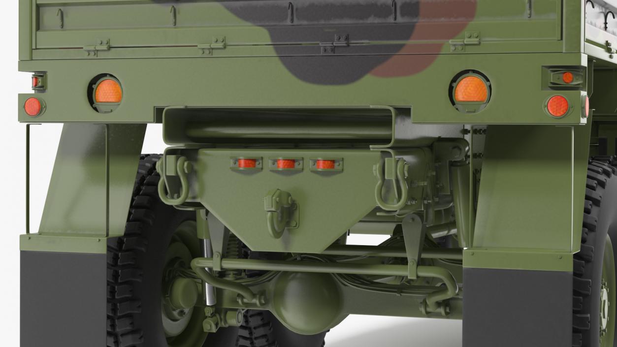 Oshkosh Camouflage Cargo Truck Exterior Only 3D model