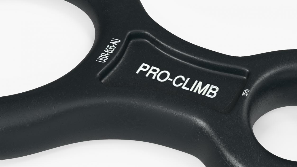 Figure of Eight Descender Pro-Climb Black for 3D Print 3D model