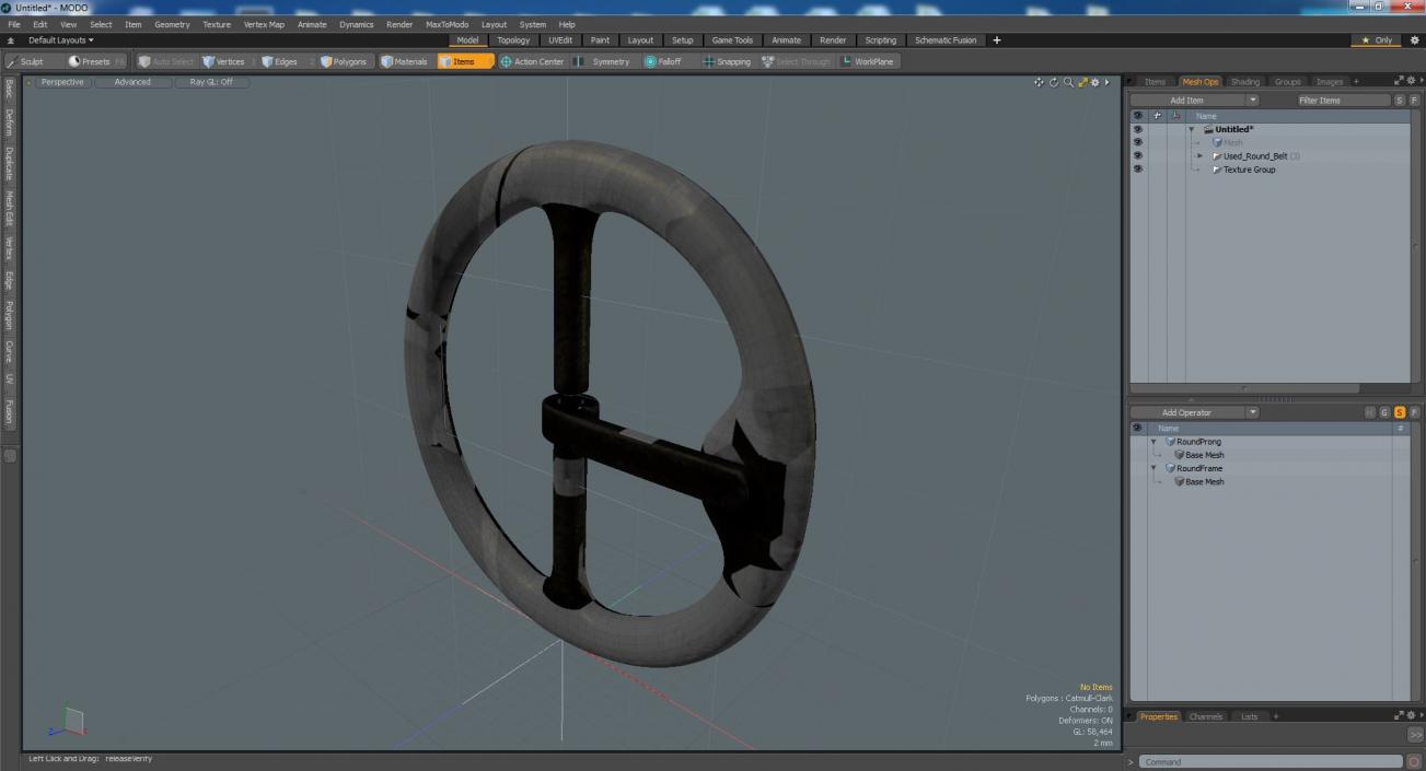 3D model Used Round Belt