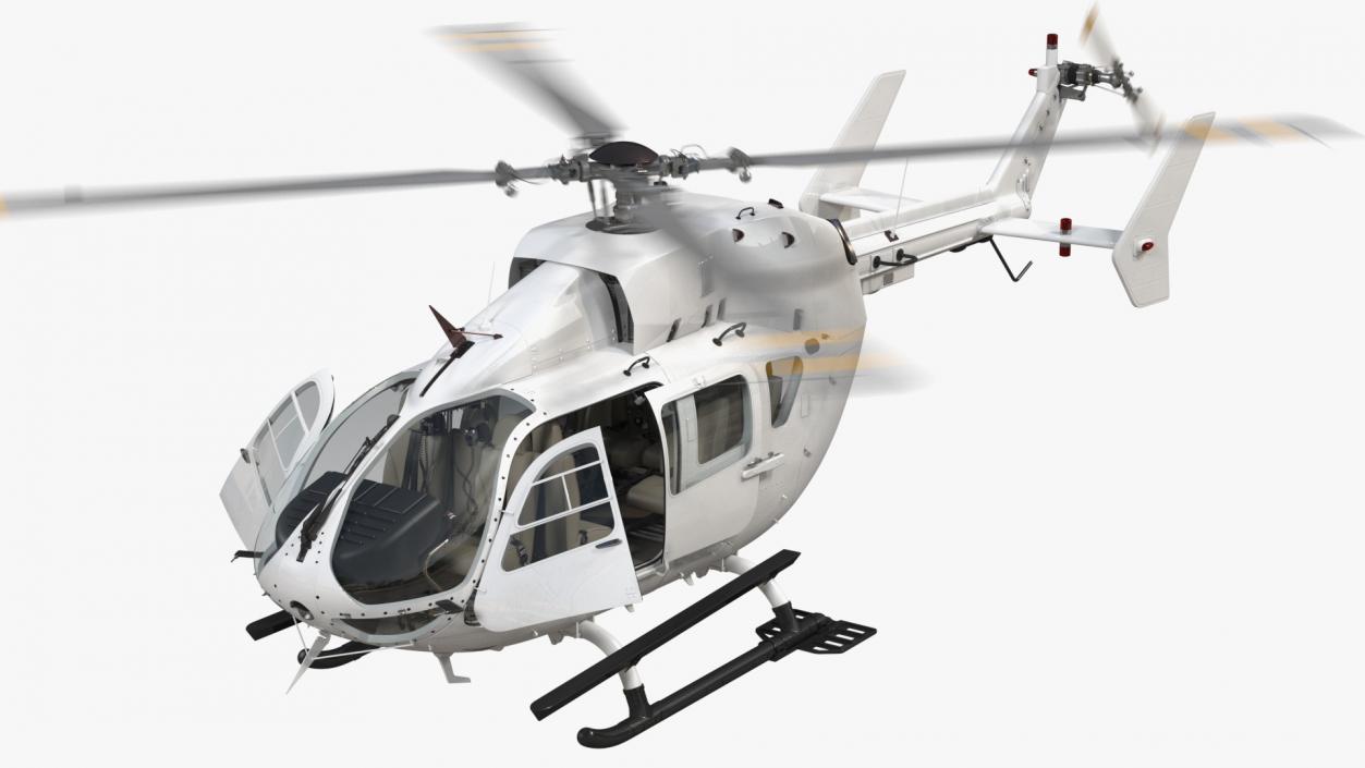 3D Twin Engine Light Utility Helicopter Rigged model