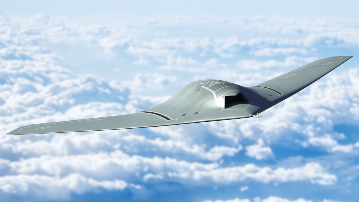 Stealth UCAV Flight 3D model