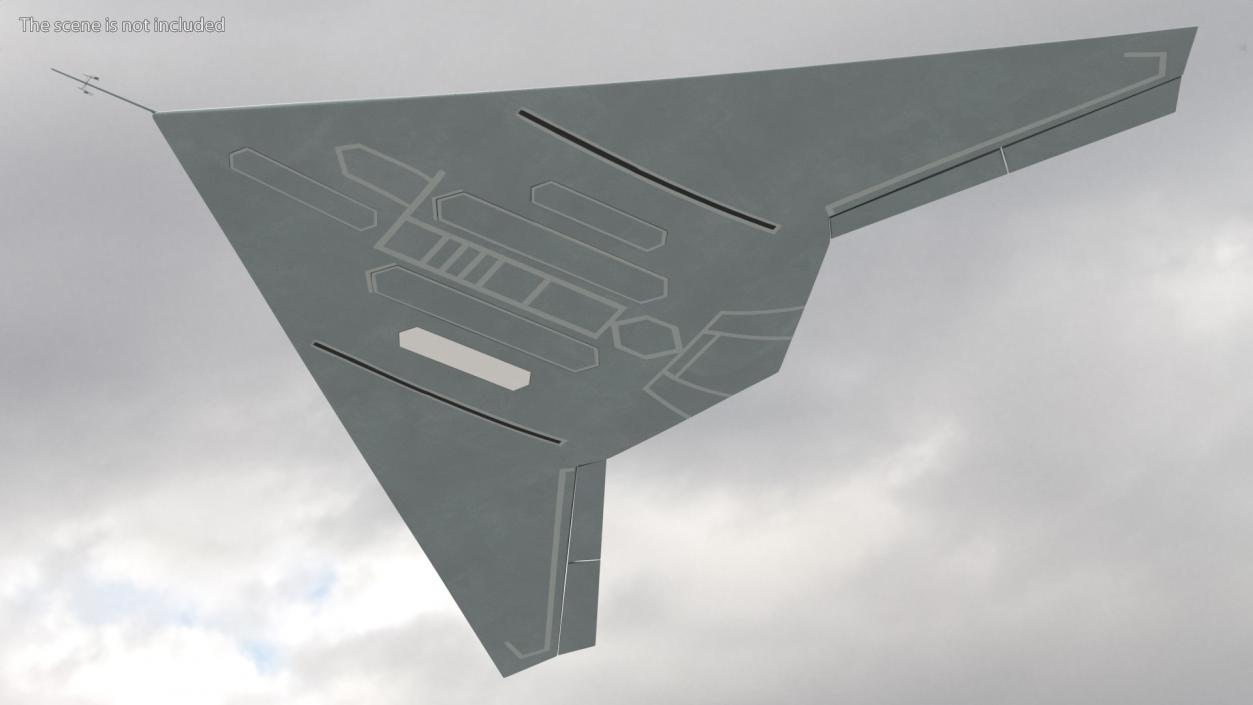 Stealth UCAV Flight 3D model