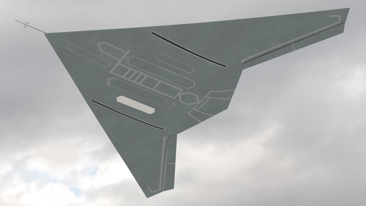 Stealth UCAV Flight 3D model