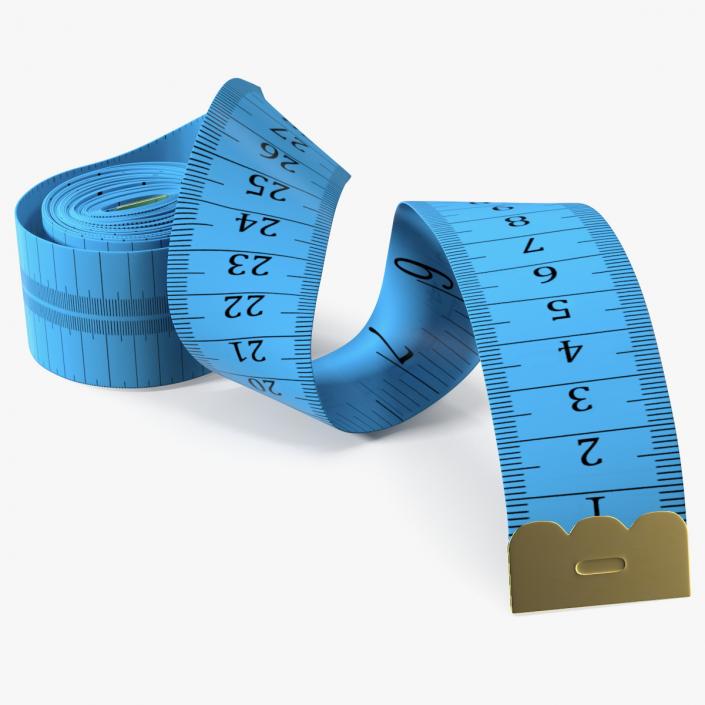 Blue Sewing Tape Measure 3D model