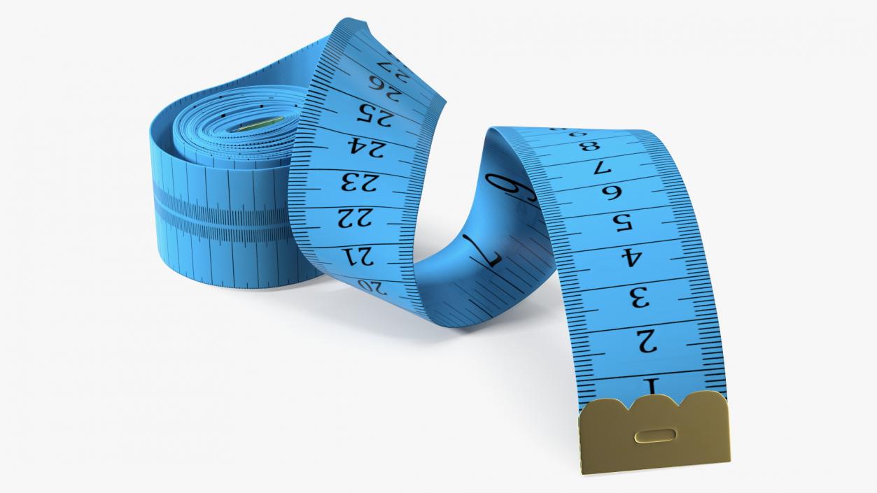 Blue Sewing Tape Measure 3D model