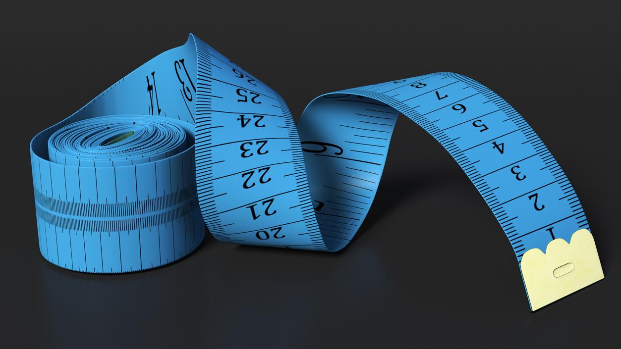 Blue Sewing Tape Measure 3D model