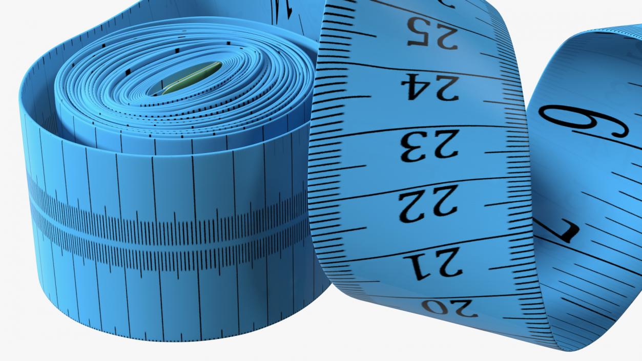 Blue Sewing Tape Measure 3D model