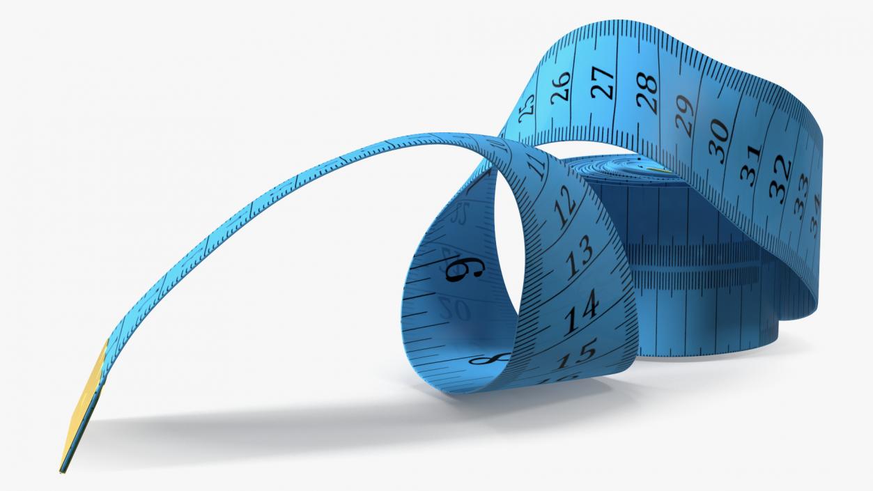 Blue Sewing Tape Measure 3D model