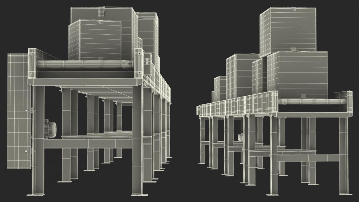 The Box on Conveyor 3D model