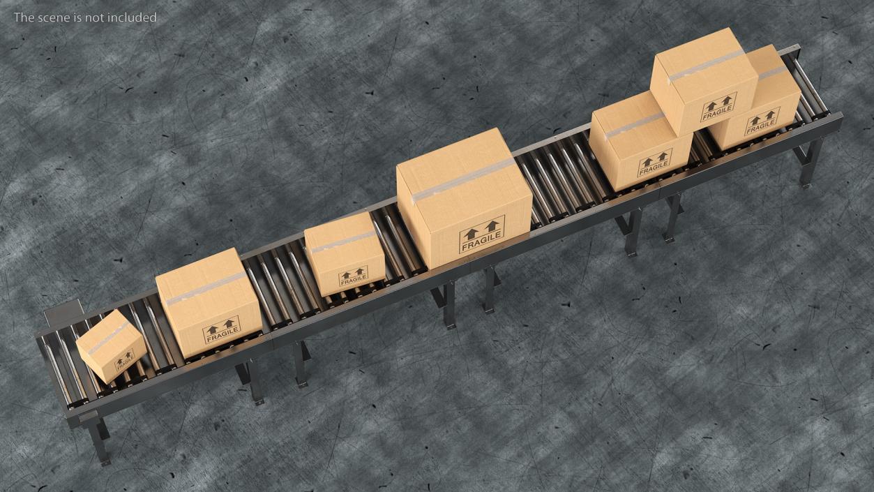 The Box on Conveyor 3D model