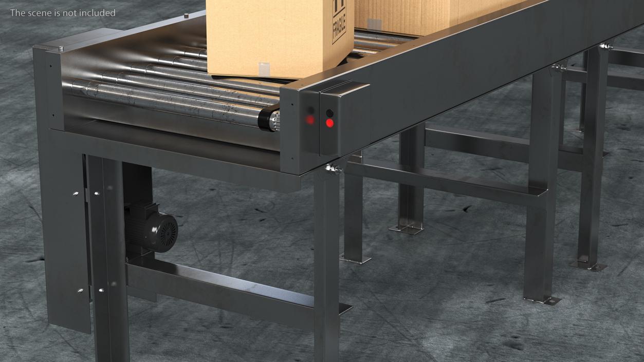 The Box on Conveyor 3D model