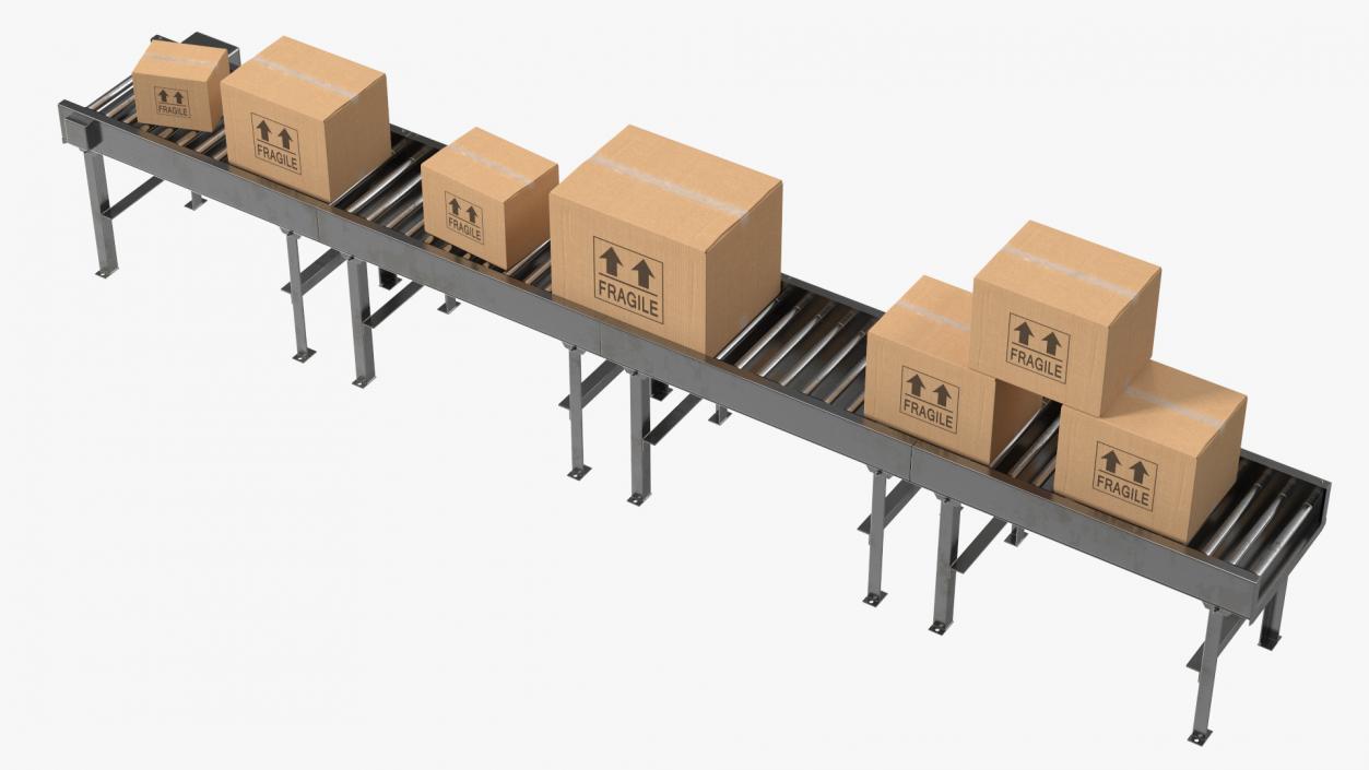 The Box on Conveyor 3D model