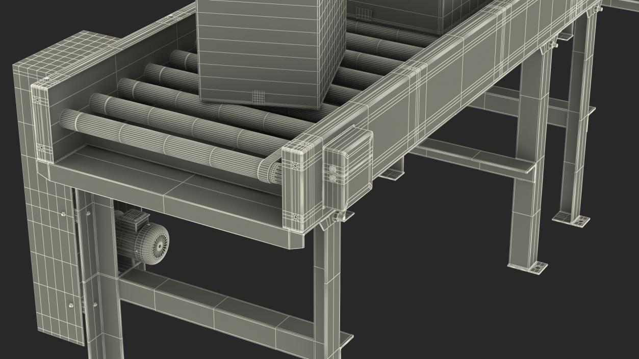 The Box on Conveyor 3D model