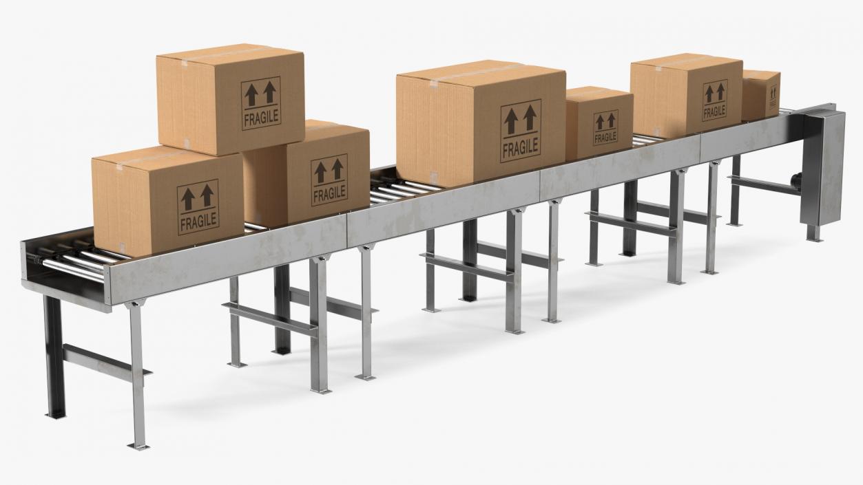 The Box on Conveyor 3D model