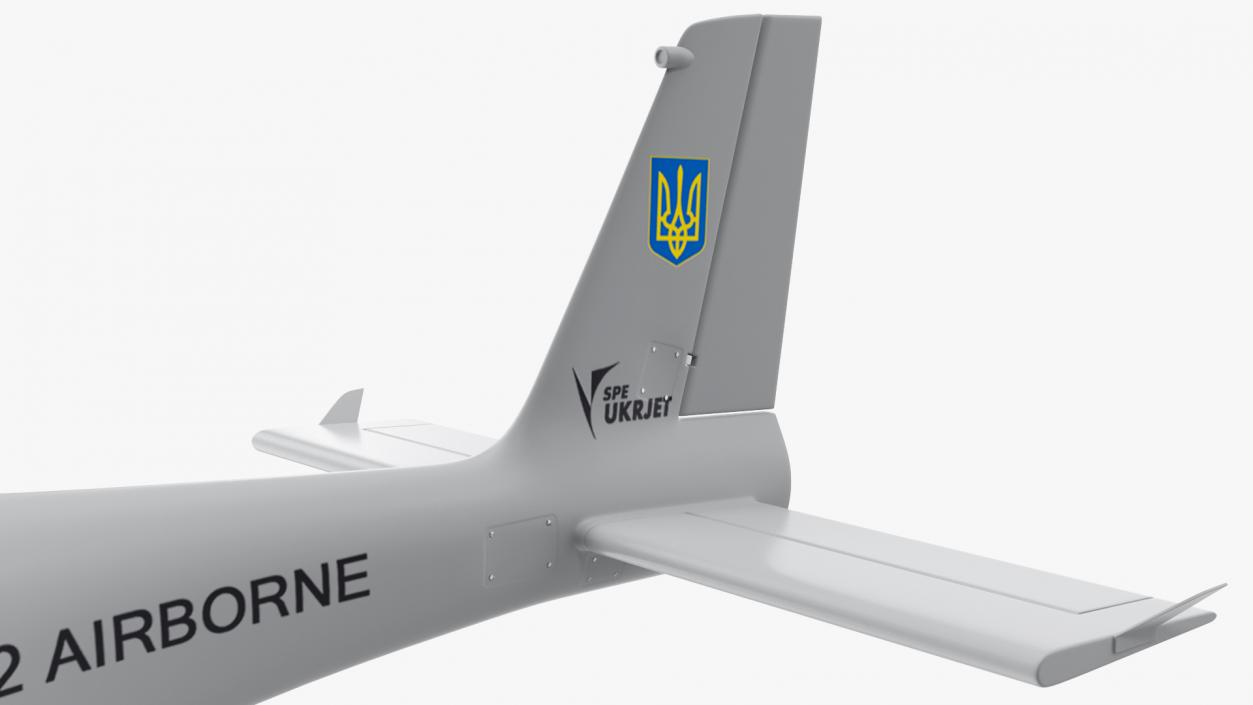 3D UKRJET UJ22 Airborne Drone Rigged model