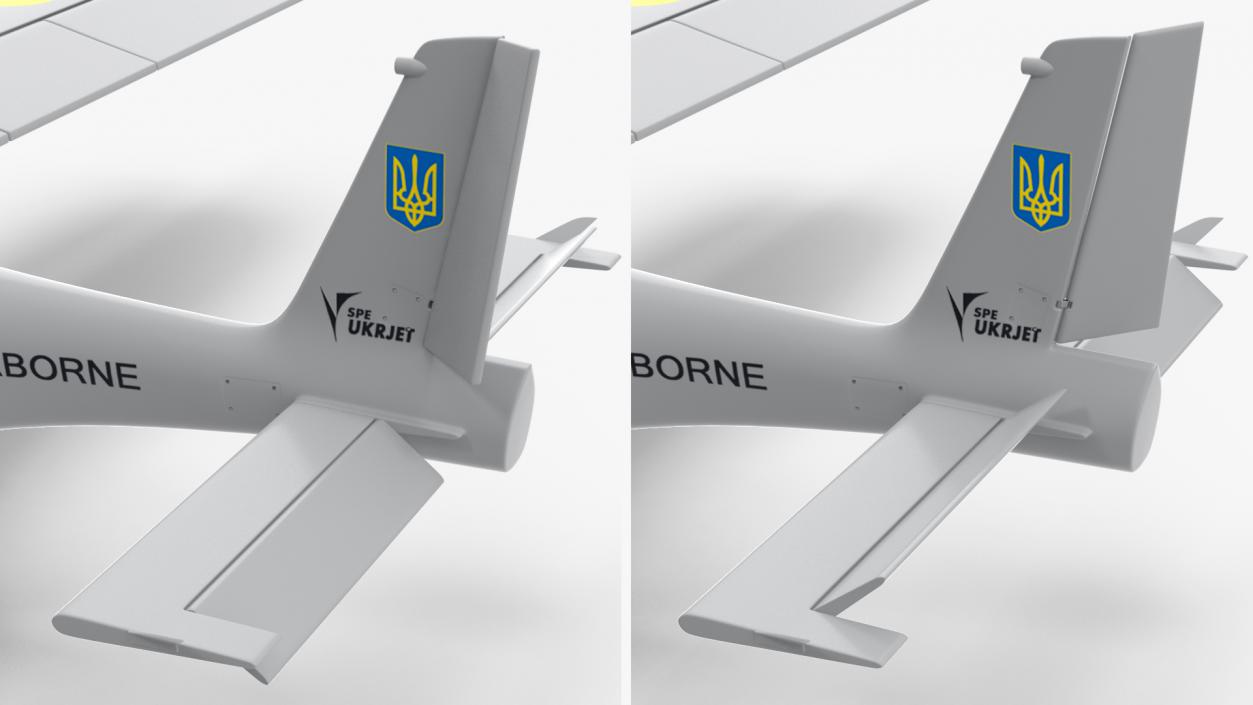 3D UKRJET UJ22 Airborne Drone Rigged model