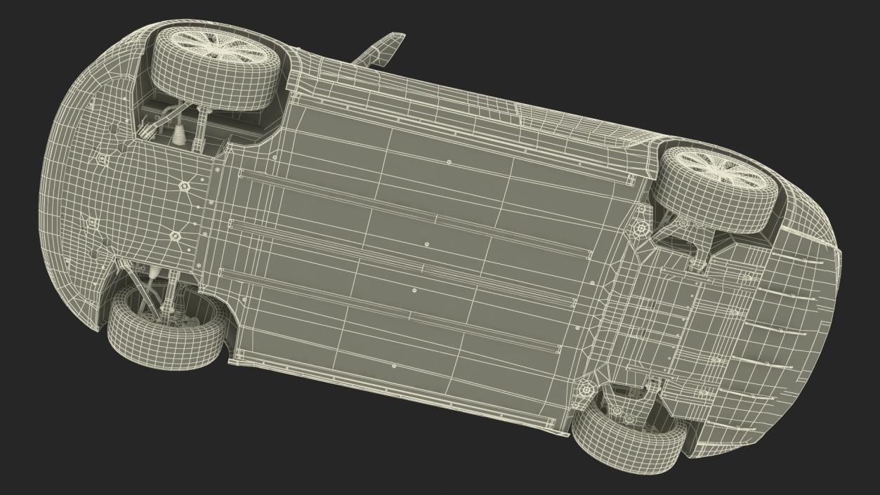 3D Tesla Model 3 2024 with Roofbox