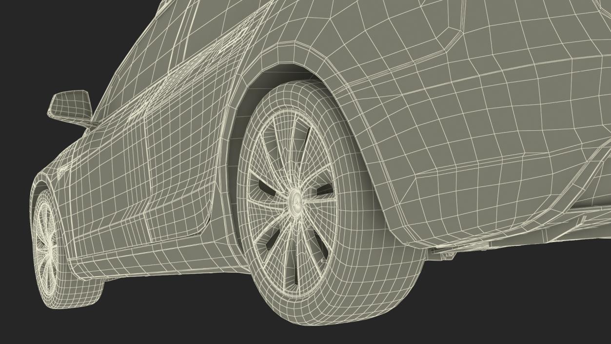 3D Tesla Model 3 2024 with Roofbox