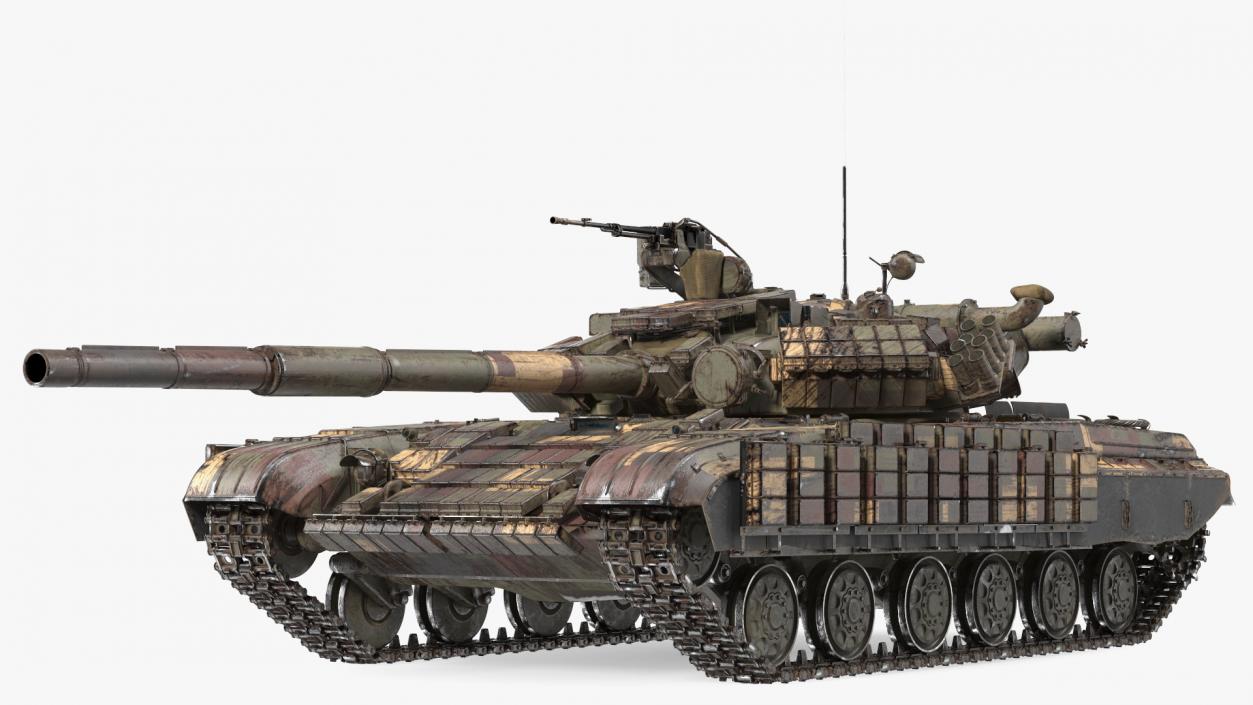 3D model Main Battle Tank T-64 BV Dirty