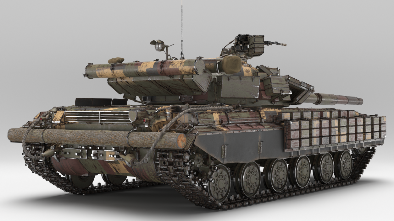 3D model Main Battle Tank T-64 BV Dirty