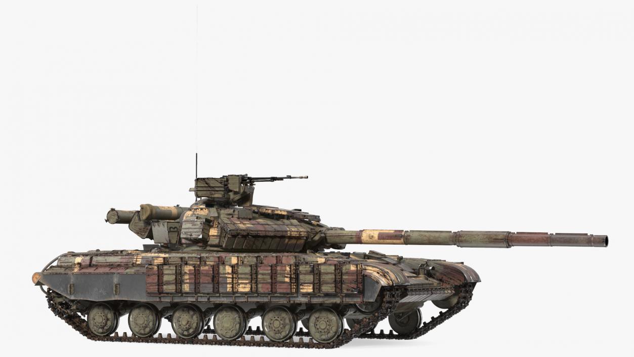 3D model Main Battle Tank T-64 BV Dirty