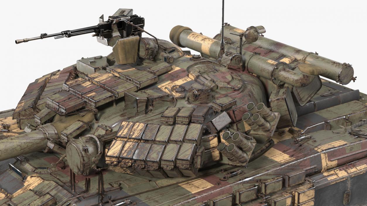 3D model Main Battle Tank T-64 BV Dirty