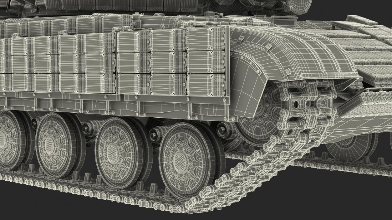 3D model Main Battle Tank T-64 BV Dirty