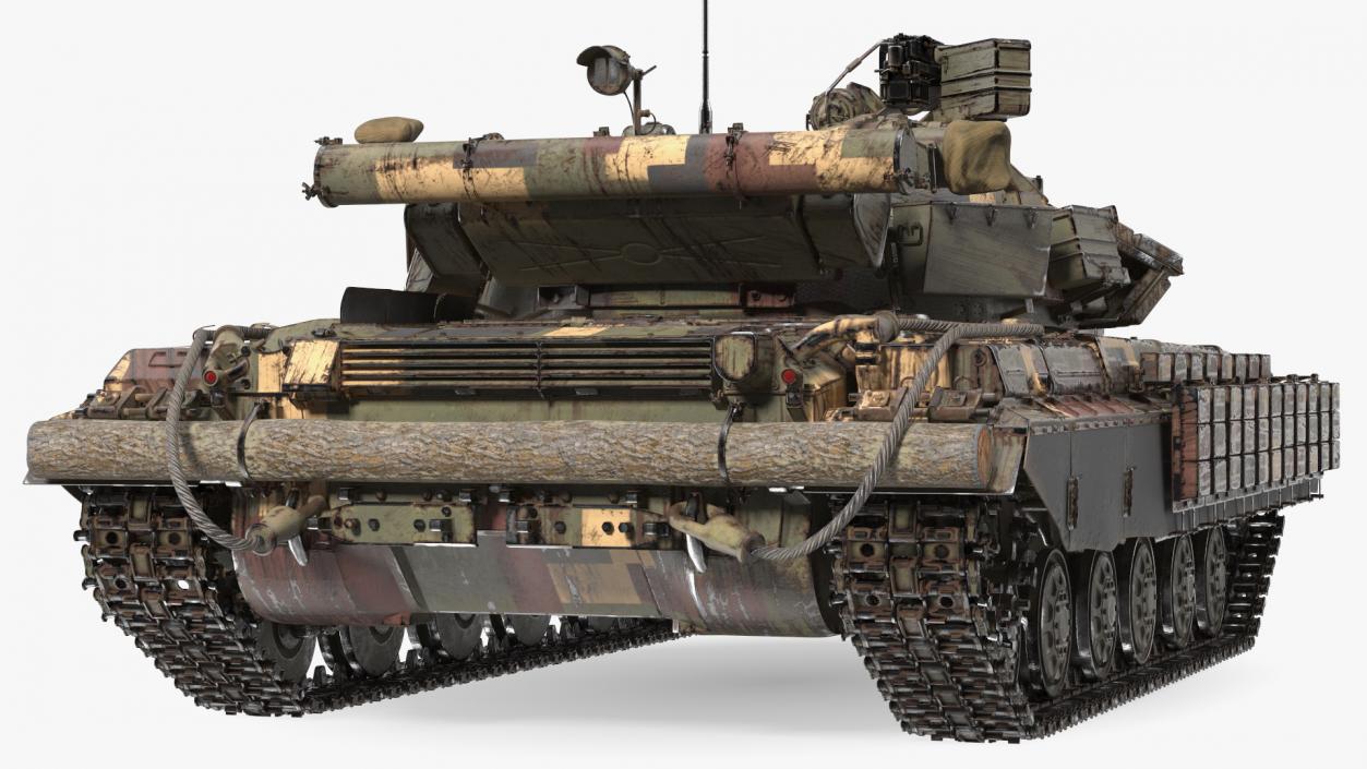 3D model Main Battle Tank T-64 BV Dirty