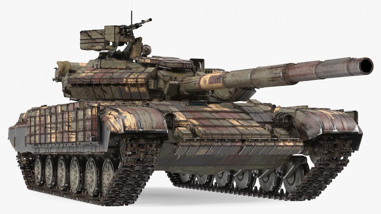 3D model Main Battle Tank T-64 BV Dirty