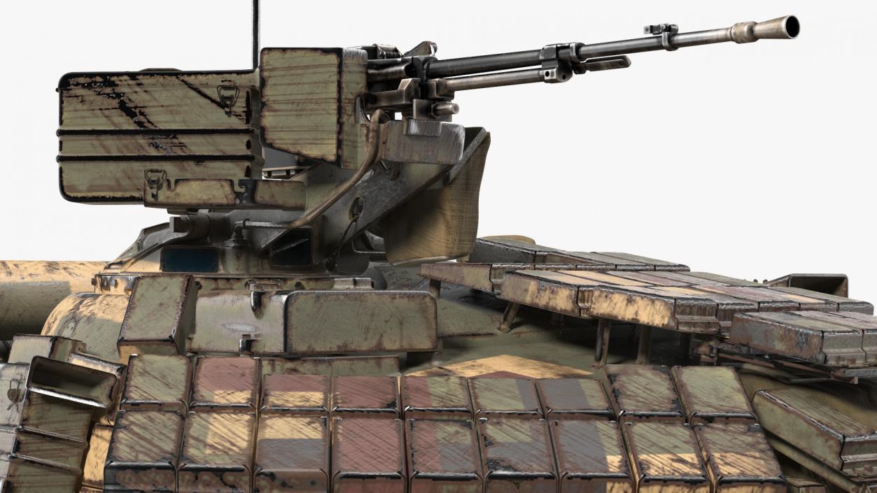 3D model Main Battle Tank T-64 BV Dirty