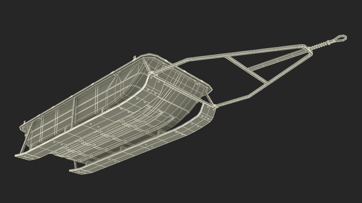 Utility Ski Cargo Sled 3D