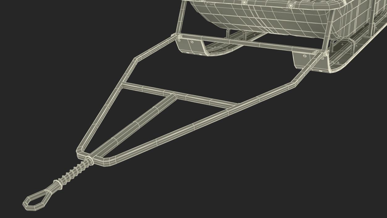 Utility Ski Cargo Sled 3D