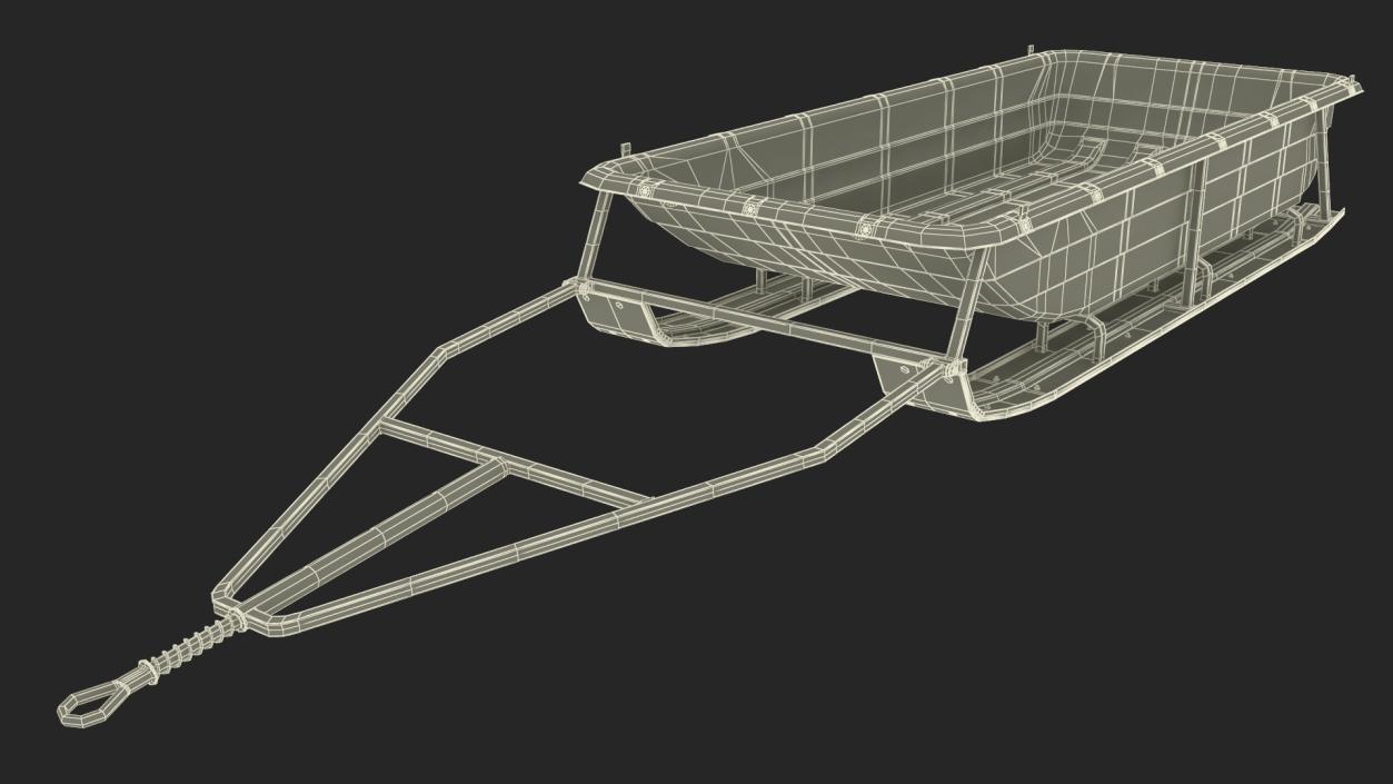 Utility Ski Cargo Sled 3D