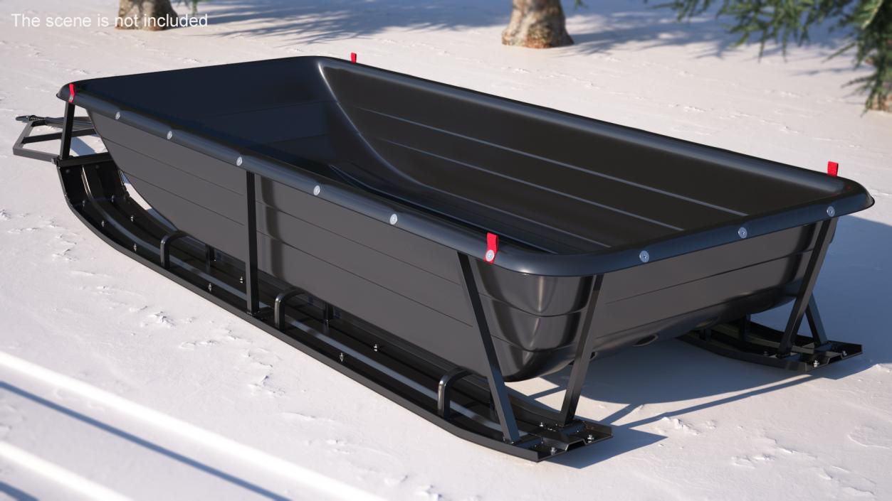 Utility Ski Cargo Sled 3D