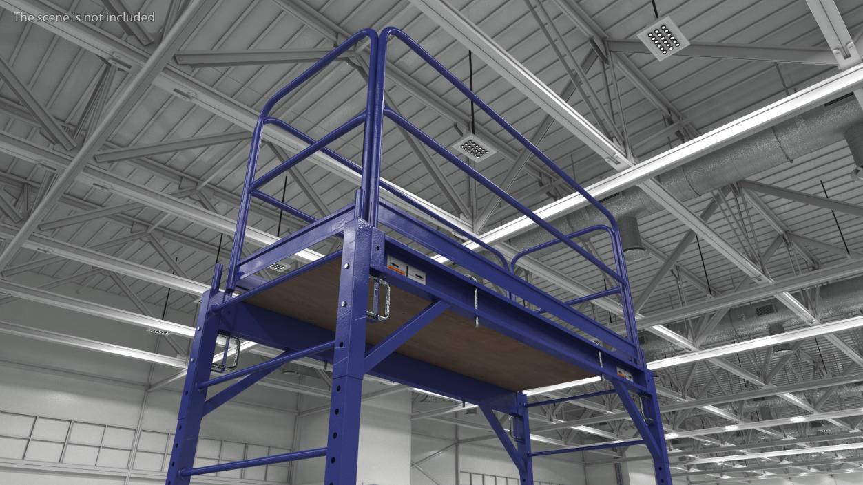 3D Rolling Scaffold Blue