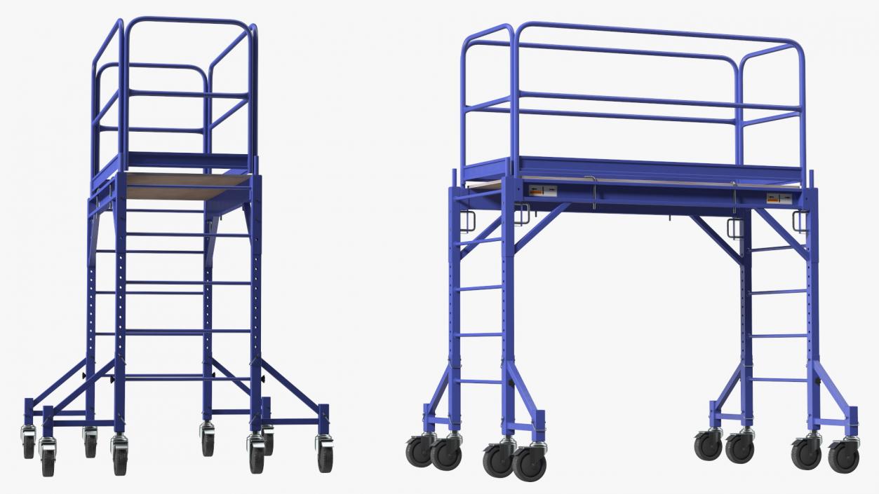 3D Rolling Scaffold Blue