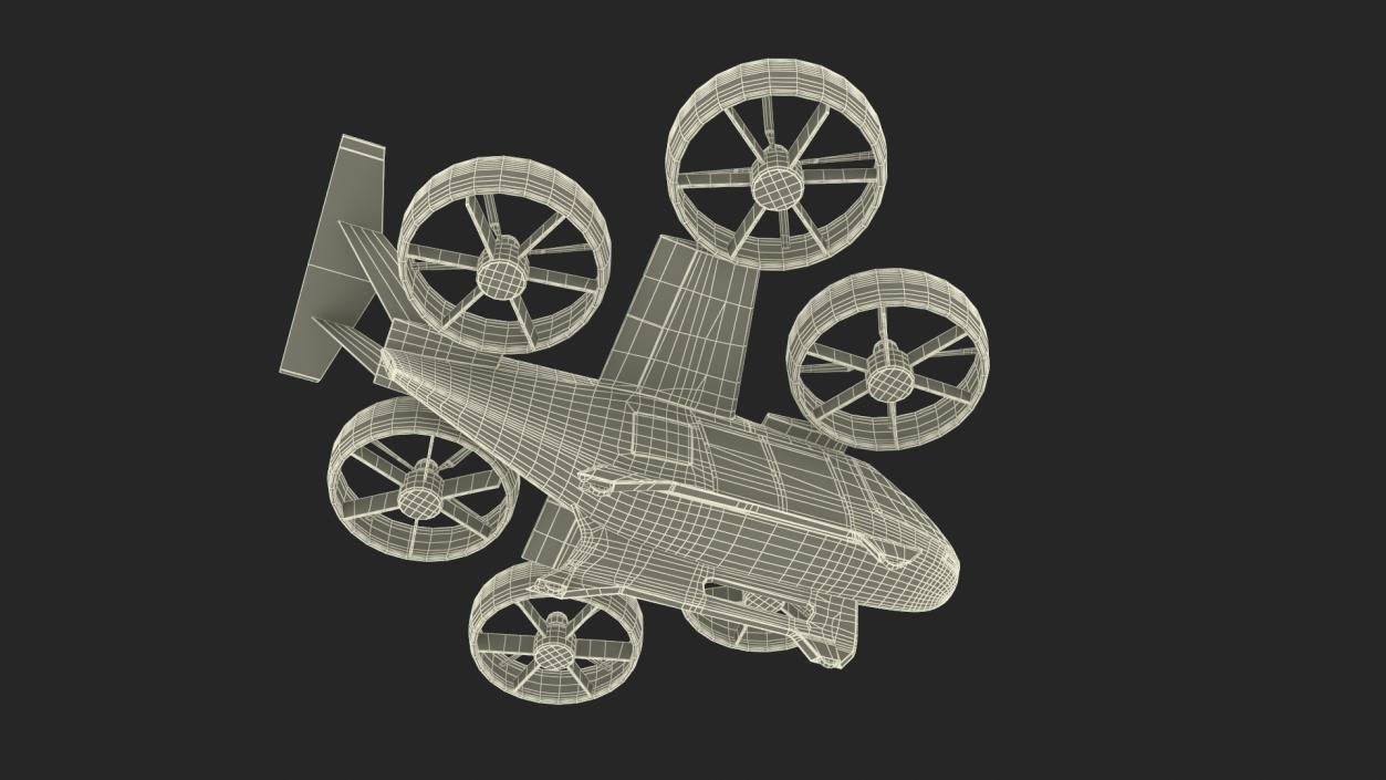 3D Urban Air Port with Passenger Aircraft model