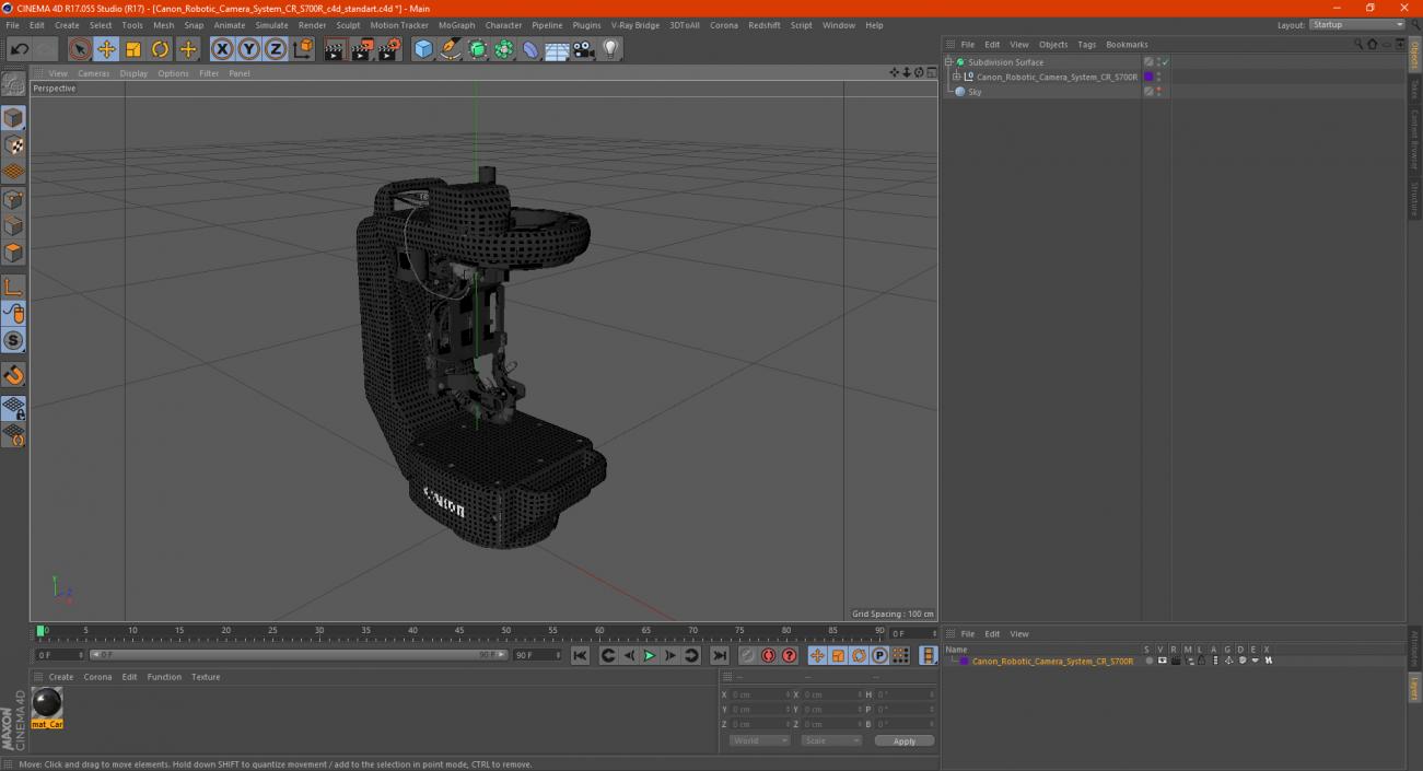 3D Canon Robotic Camera System CR S700R