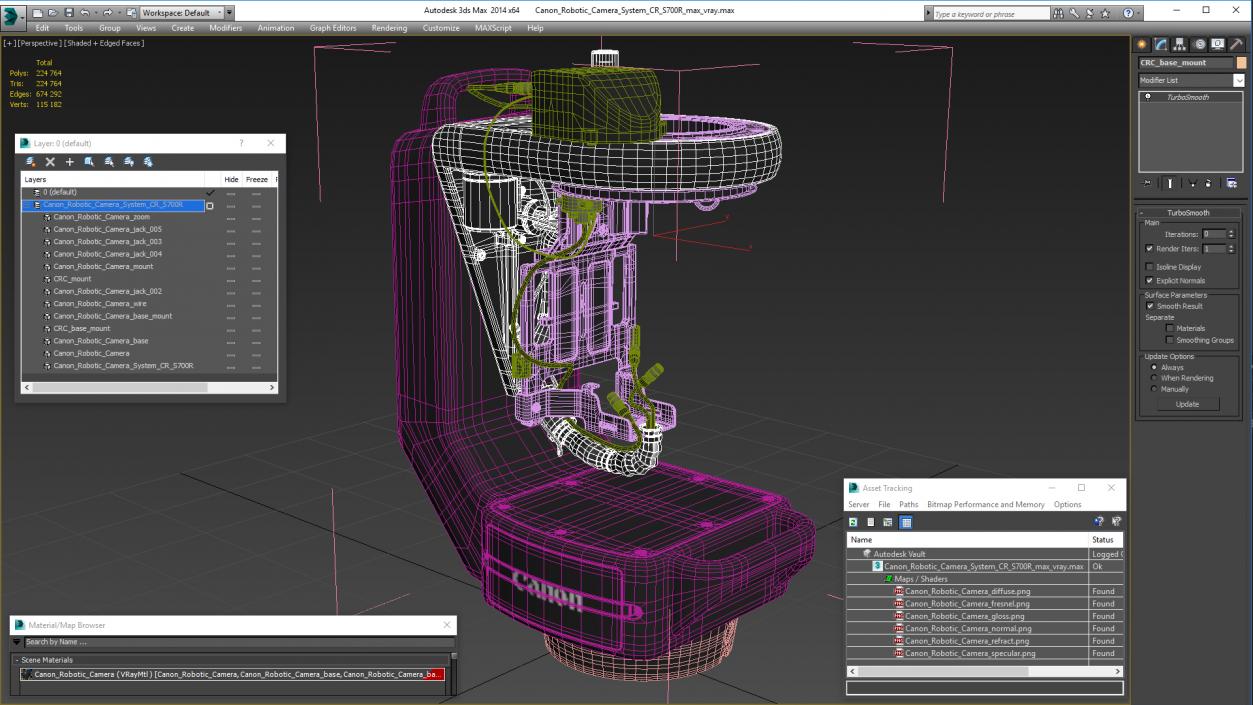 3D Canon Robotic Camera System CR S700R